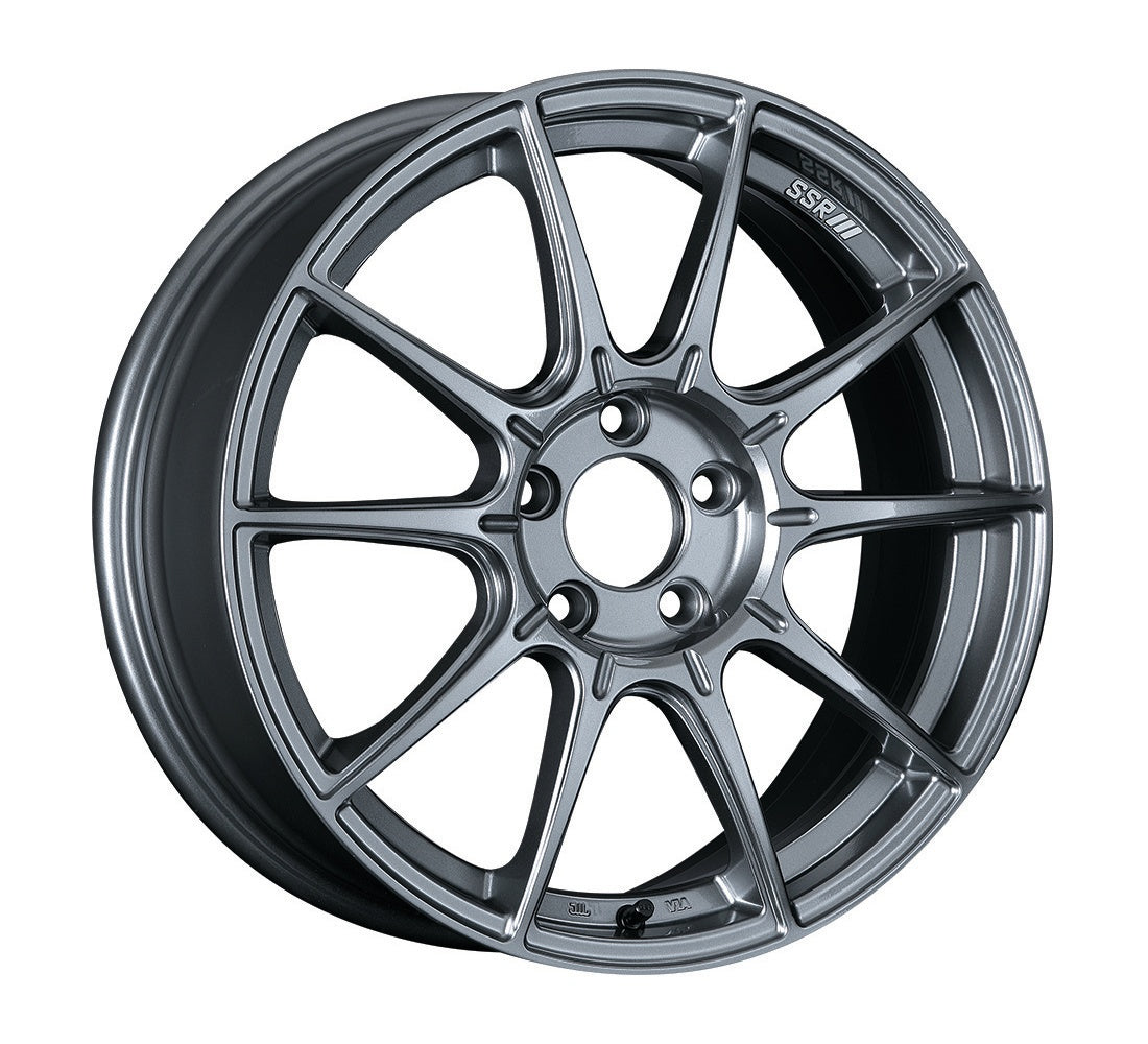 SSR GTX01 18x8.5 5x114.3 44mm Offset Dark Silver Wheel - eliteracefab.com