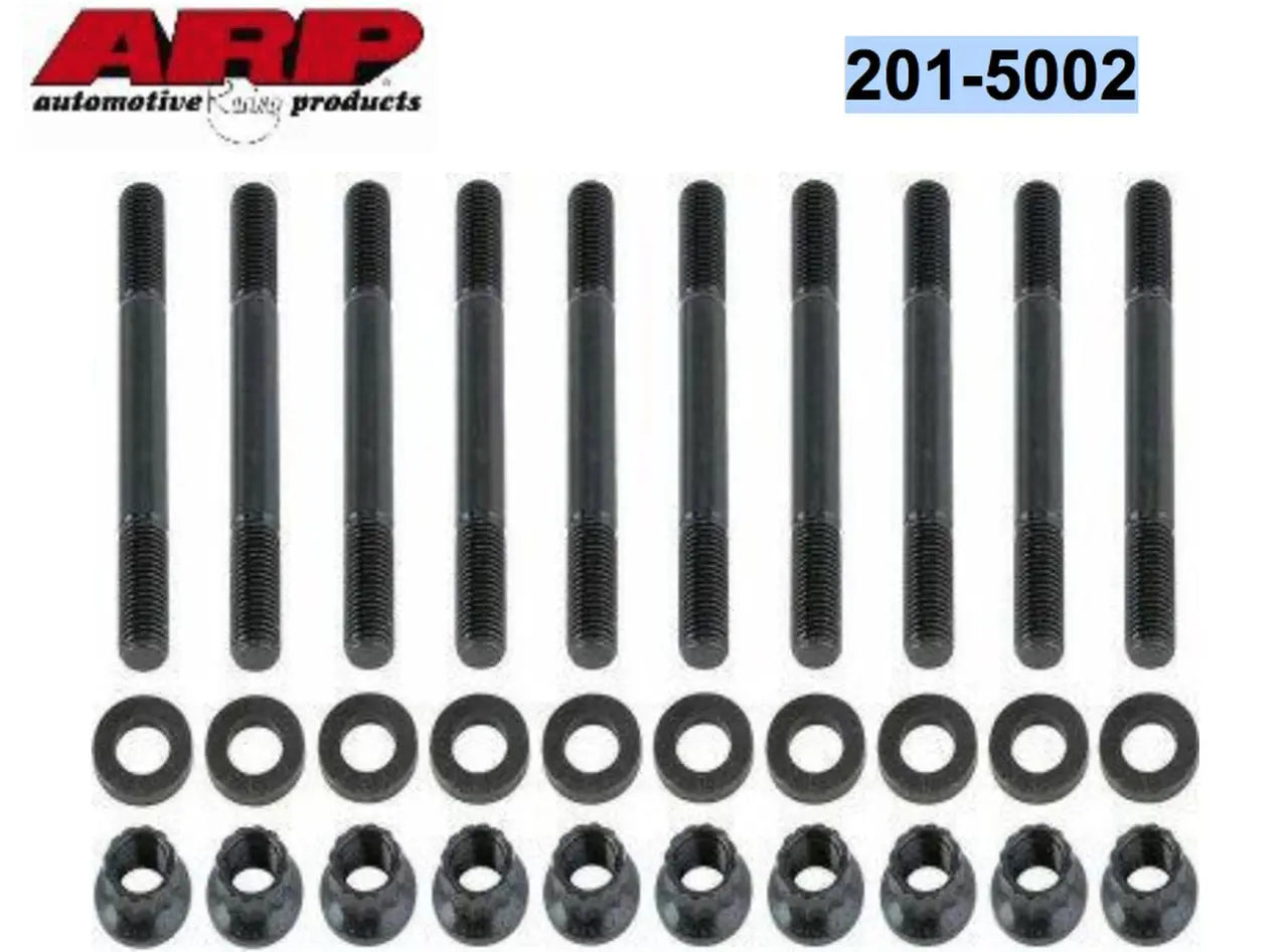 ARP Hex Nuts Main Stud Kit 2-Bolt Mains Chromoly Black Oxide - BMW Inline-6 - eliteracefab.com