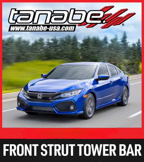 Tanabe TTB197F Front Strut Tower Bar for 2016–2019 Honda Civic
