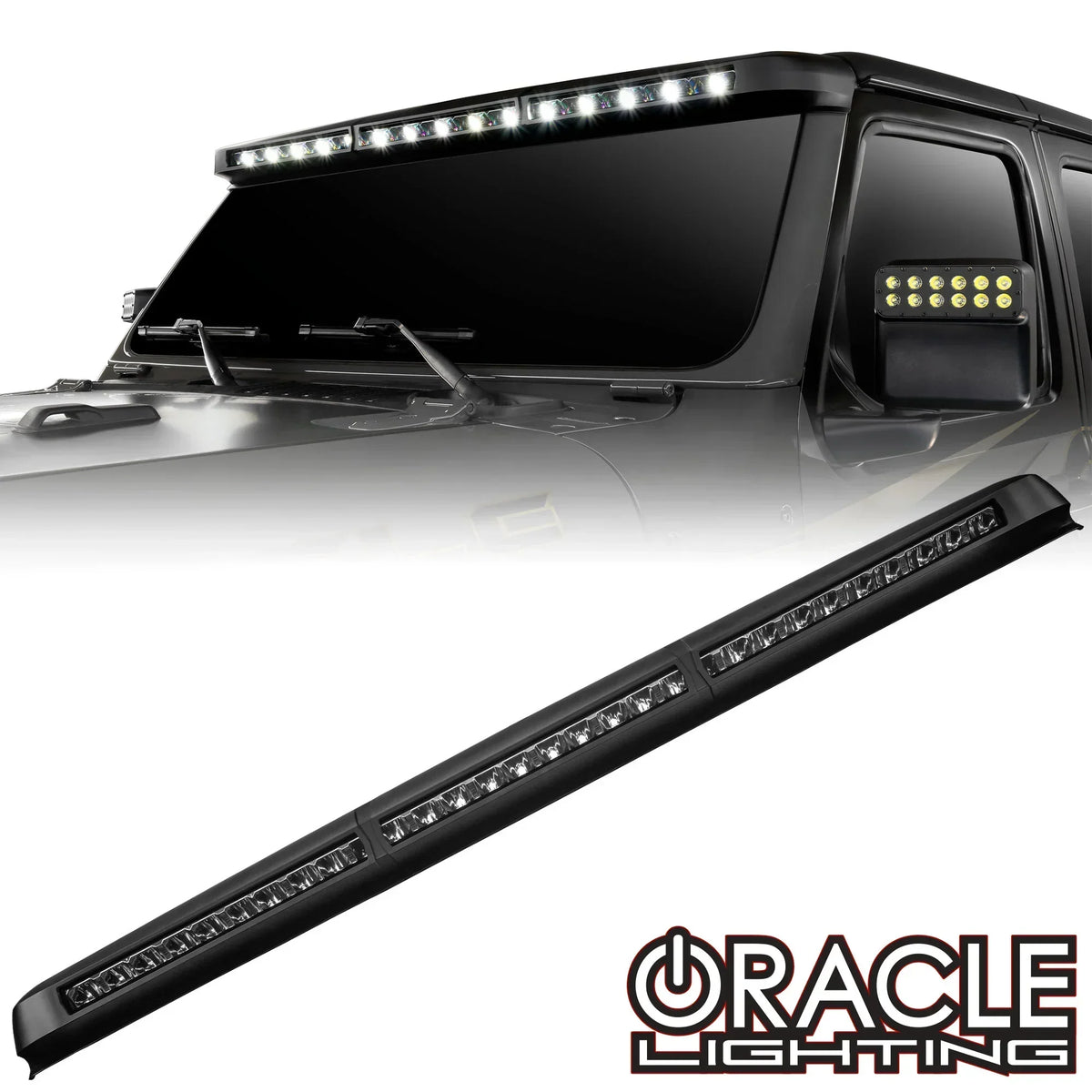 ORACLE-Jeep-Wrangler-JL-Gladiator-JT-Windshield-LED-Light-Bar-Elite-Race-Fab