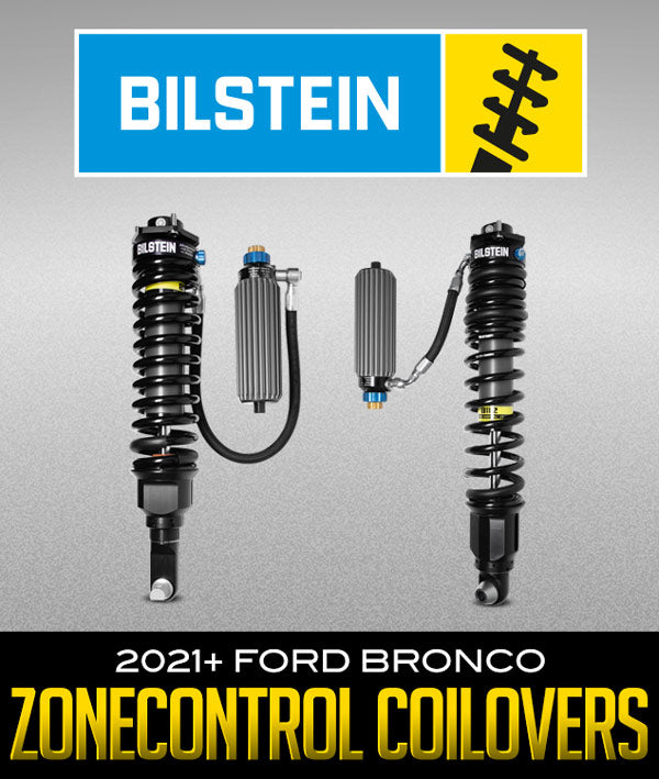 BILSTEIN B8 8112 ZoneControl CR DSA+ Coilovers installed on a 2021+ Ford Bronco