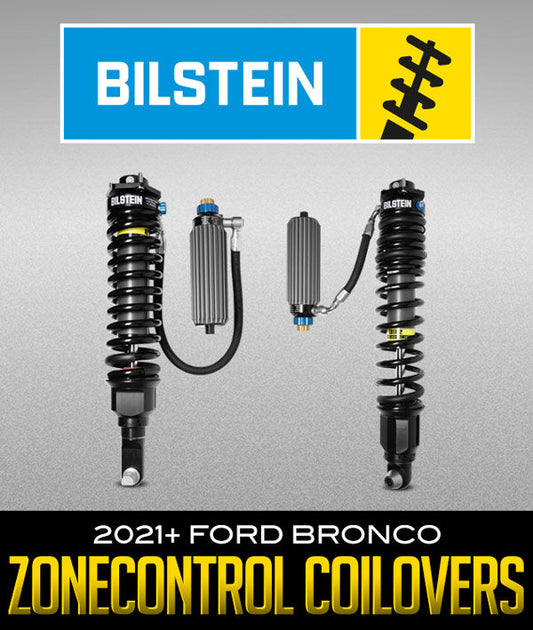 BILSTEIN B8 8112 ZoneControl CR DSA+ Coilovers installed on a 2021+ Ford Bronco