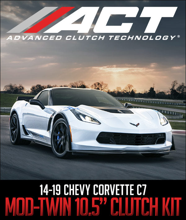 ACT Mod-Twin 10.5" Clutch Kit for 2014–2019 Chevrolet C7 Corvette and Z06. Dual-disc design for enhanced torque capacity and performance.