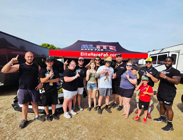 Elite Race Fab booth team at Gridlife South Carolina at Carolina Motorsports Park