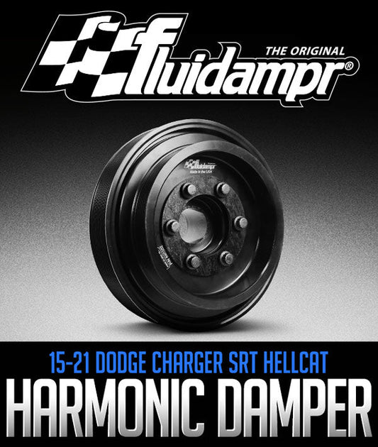 Fluidampr 840302 Harmonic Damper for Dodge Charger and Challenger SRT Hellcat 6.2L engines. Premium vibration protection and performance enhancement.