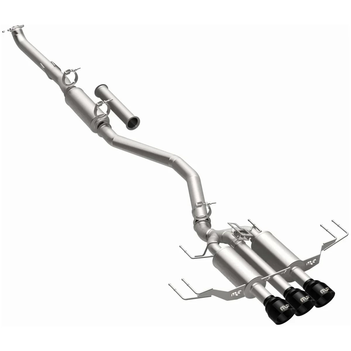 MagnaFlow SPEQ Series cat-back exhaust system with black chrome tips for 2025 Toyota Camry and Acura Integra Type S.