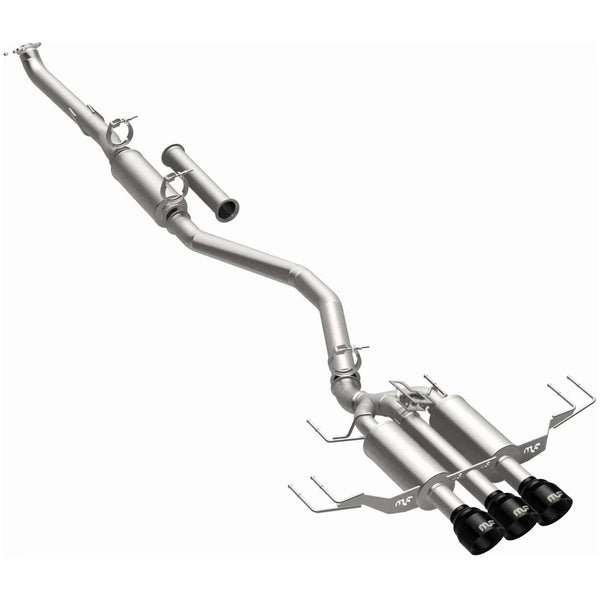 MagnaFlow SPEQ Series cat-back exhaust system with black chrome tips for 2025 Toyota Camry and Acura Integra Type S.