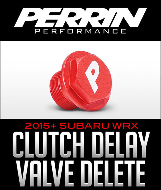 PERRIN Clutch Delay Valve Delete PSP-BRK-300RD in red for 2015+ Subaru WRX