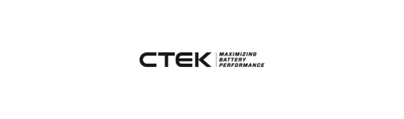 CTEK logo, representing advanced battery chargers and maintenance solutions for automotive and powersports applications.
