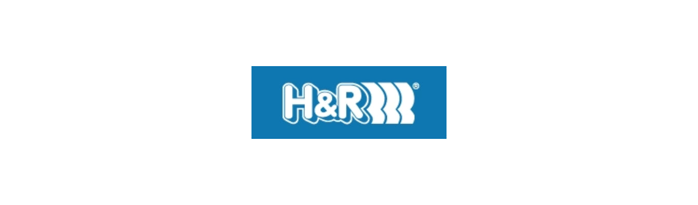 H&R logo – Elite Race Fab supplier of high-performance lowering springs and suspension components for enhanced handling and style
