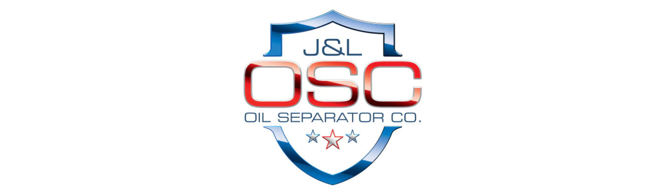 J&L logo featuring bold, modern typography, symbolizing innovative oil separators and performance accessories for high-efficiency vehicles.