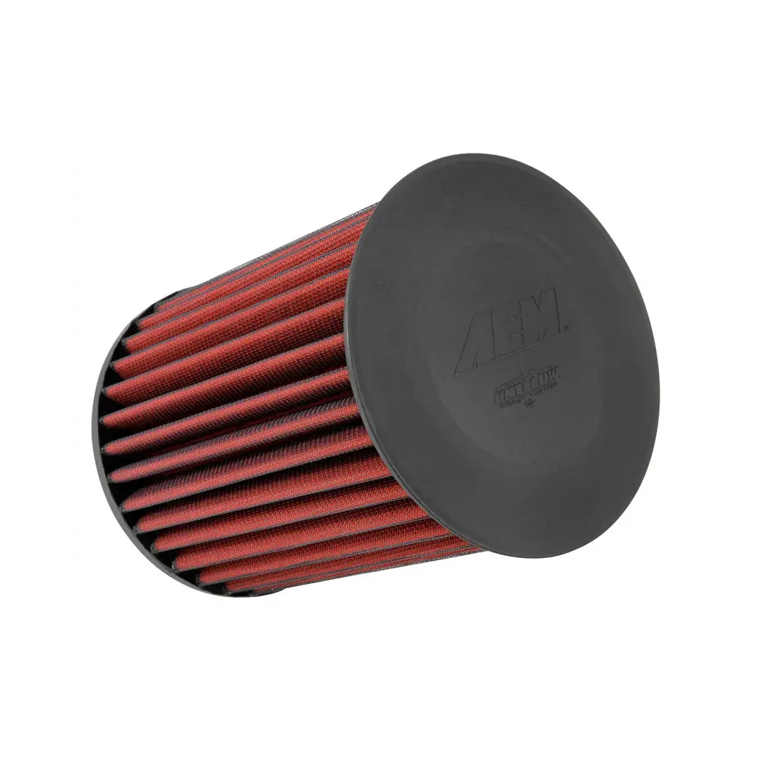 AEM performance air filter for intake systems factory air box upgrades and universal setups