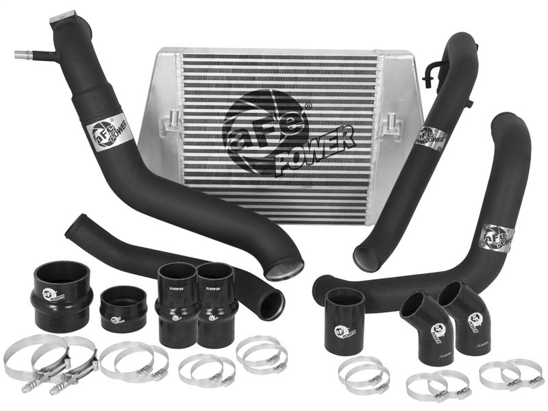 aFe BladeRunner intercooler with aluminum hot and cold charge pipes