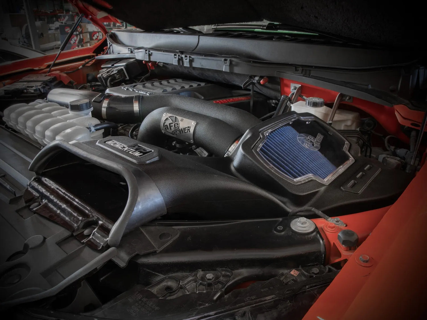 aFe Power high-performance air intake system showcasing advanced design for optimized airflow and engine performance.