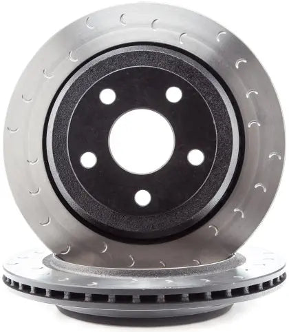 Alcon slotted brake rotor for performance street track truck and hard-use braking setups