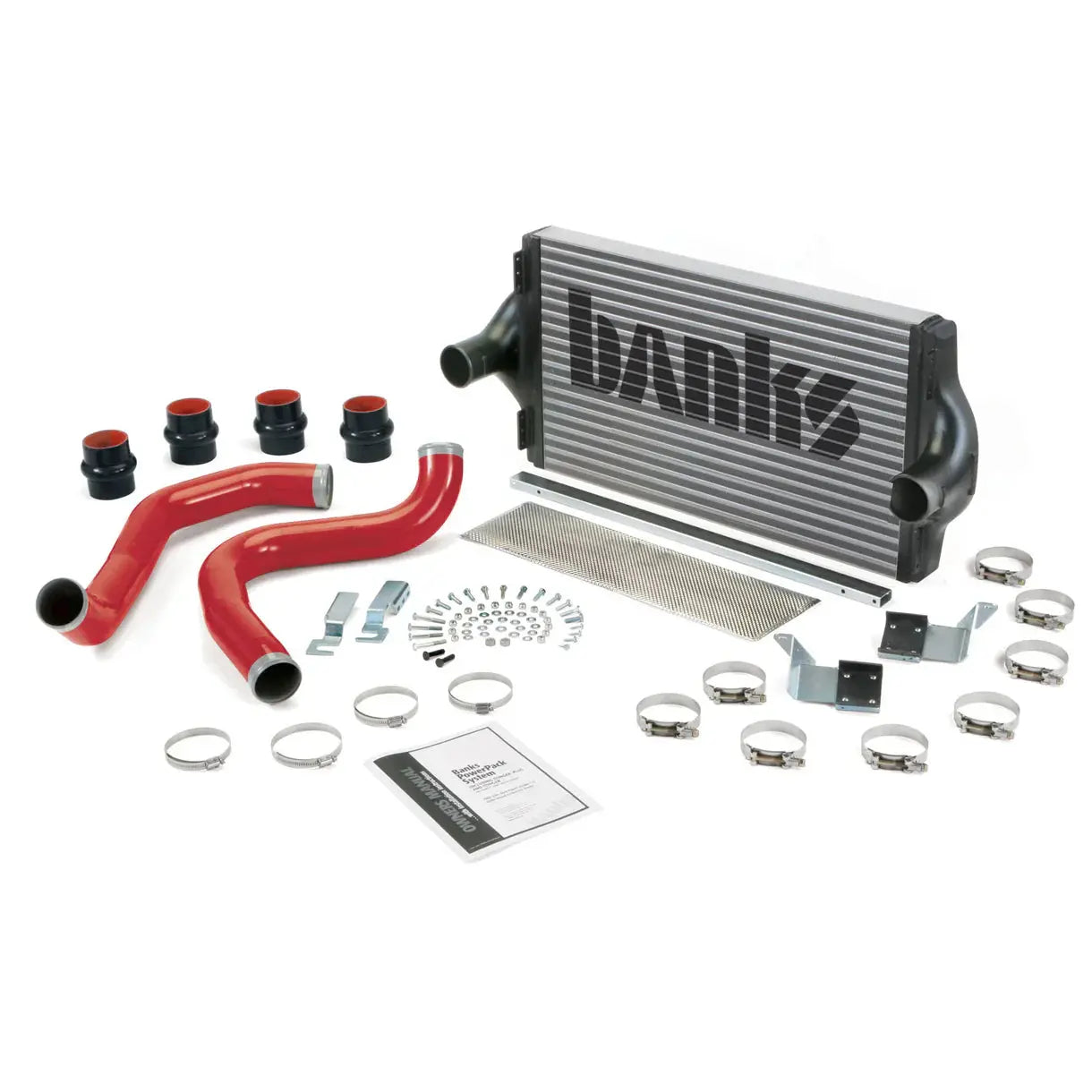 Banks intercooler and intercooler kit for diesel truck charge-air cooling and performance upgrades