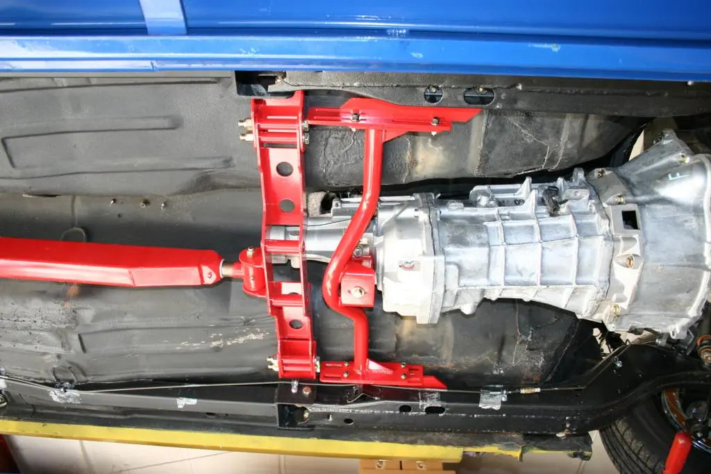 BMR crossmembers and K-members for muscle cars engine swaps weight reduction and performance chassis upgrades