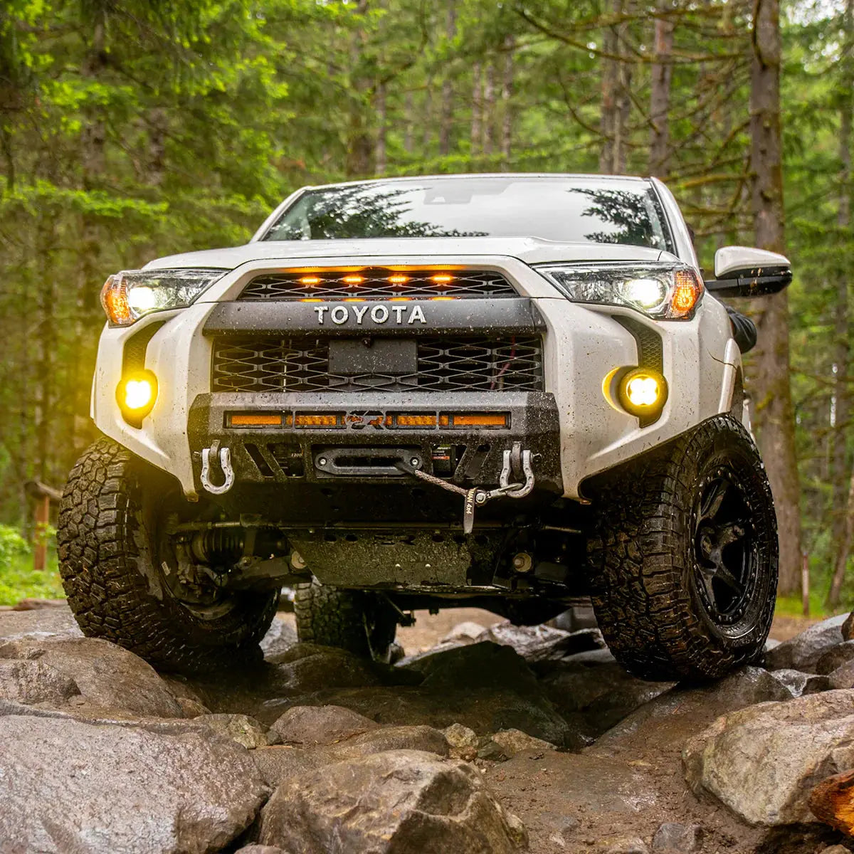 Cali Raised LED steel bumpers for trucks Jeeps SUVs off-road builds winch setups and trail protection
