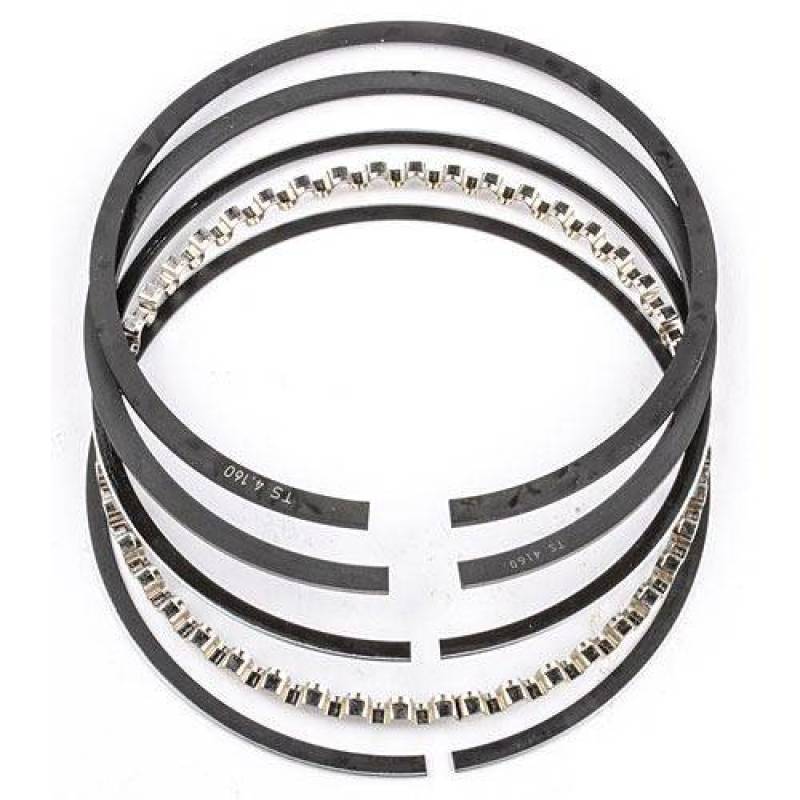 Set of high-performance steel and moly engine piston rings at Elite Race Fab