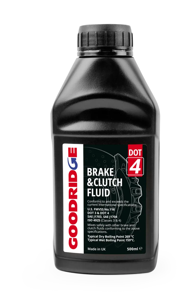 Goodridge DOT 4 brake fluid bottle for hydraulic brake and clutch systems