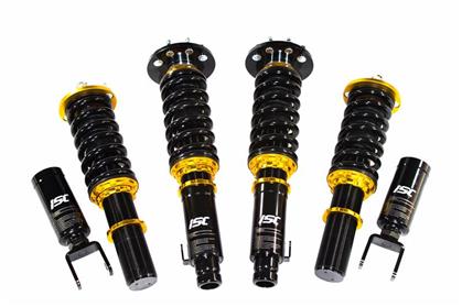 ISC Suspension Coilovers featuring fully adjustable dampening and premium build quality, designed for high-performance vehicles and track use.
