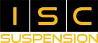 ISC Suspension logo featuring bold and modern typography, symbolizing high-quality coilovers and suspension solutions for performance-driven vehicles.