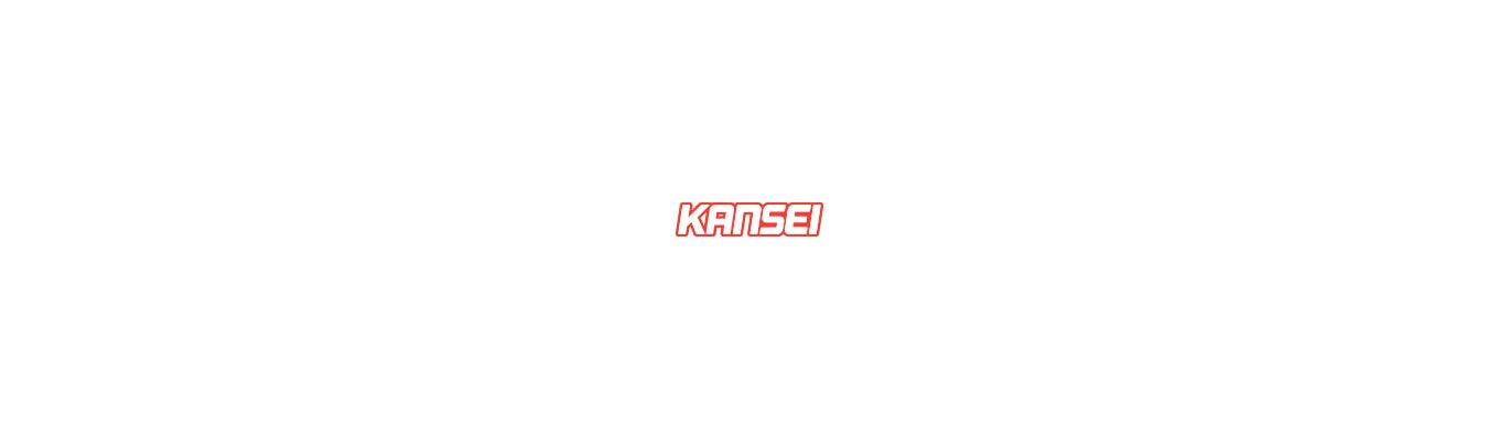 Kansei logo featuring sleek, modern typography that embodies the brand’s commitment to innovative wheel design, performance, and style for cars, trucks, and off-road vehicles.