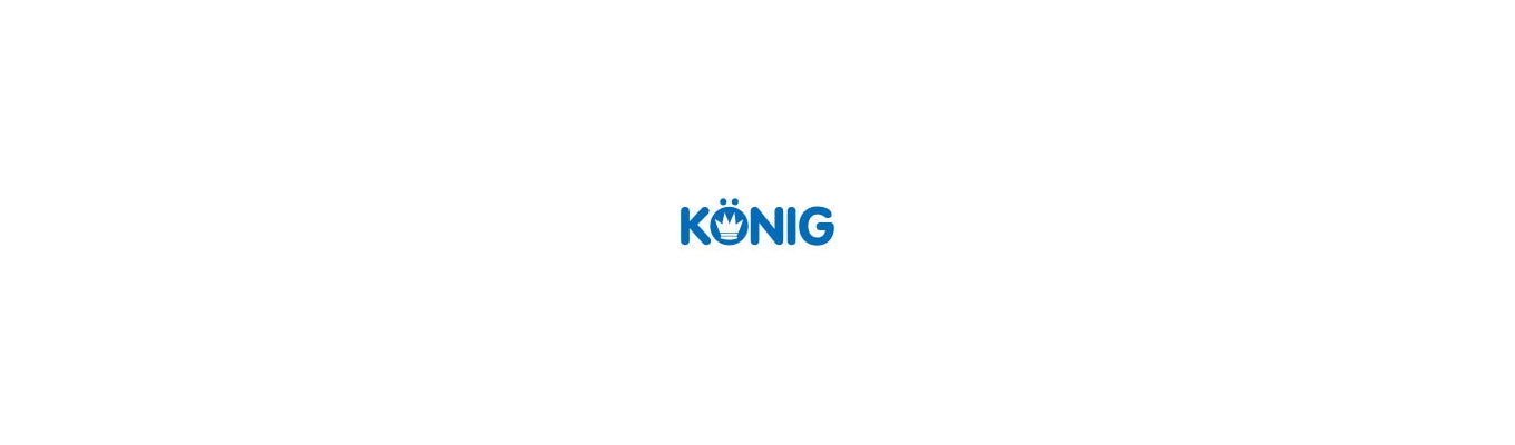 Konig logo featuring bold, sleek typography and a crown-inspired design, symbolizing premium alloy wheels known for performance, style, and durability for cars and trucks.