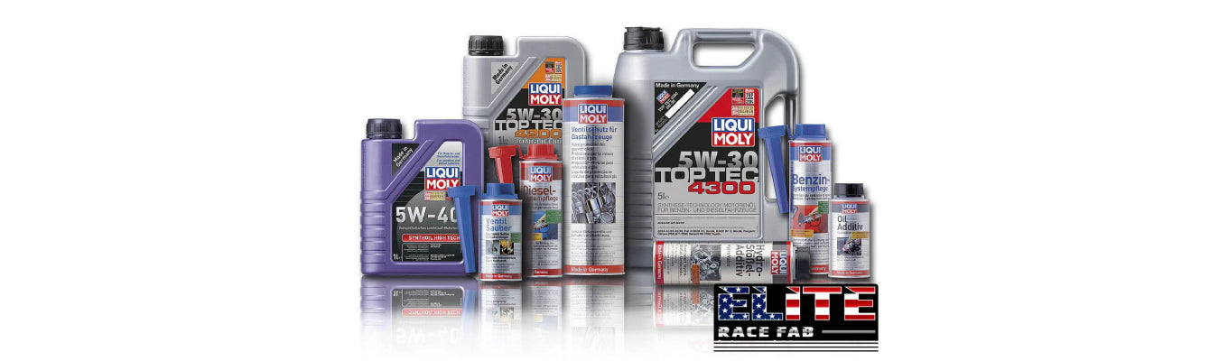 LIQUI MOLY collection featuring high-performance oils, additives, and lubricants for enhanced engine protection and efficiency.