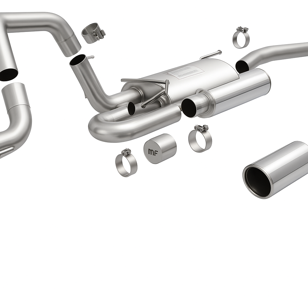 MagnaFlow performance exhaust system with stainless steel muffler and tips