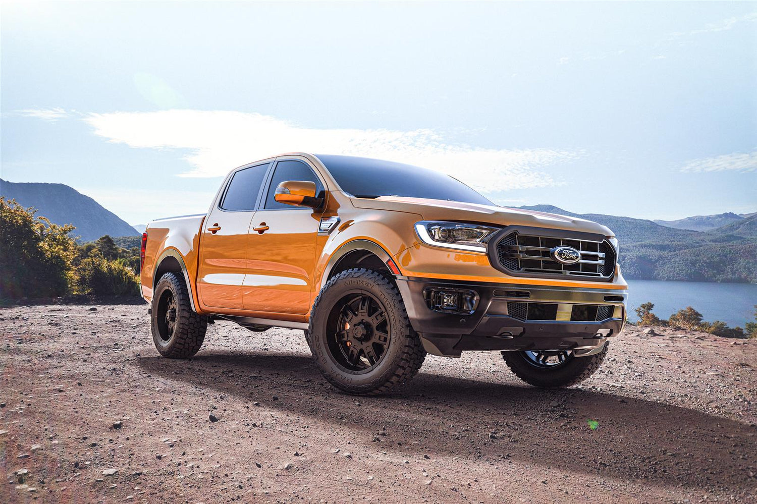 Mickey Thompson Baja Boss A/T tire mounted on truck for off-road use