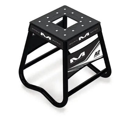 Motorcycle and dirt bike stands for maintenance, storage and transport