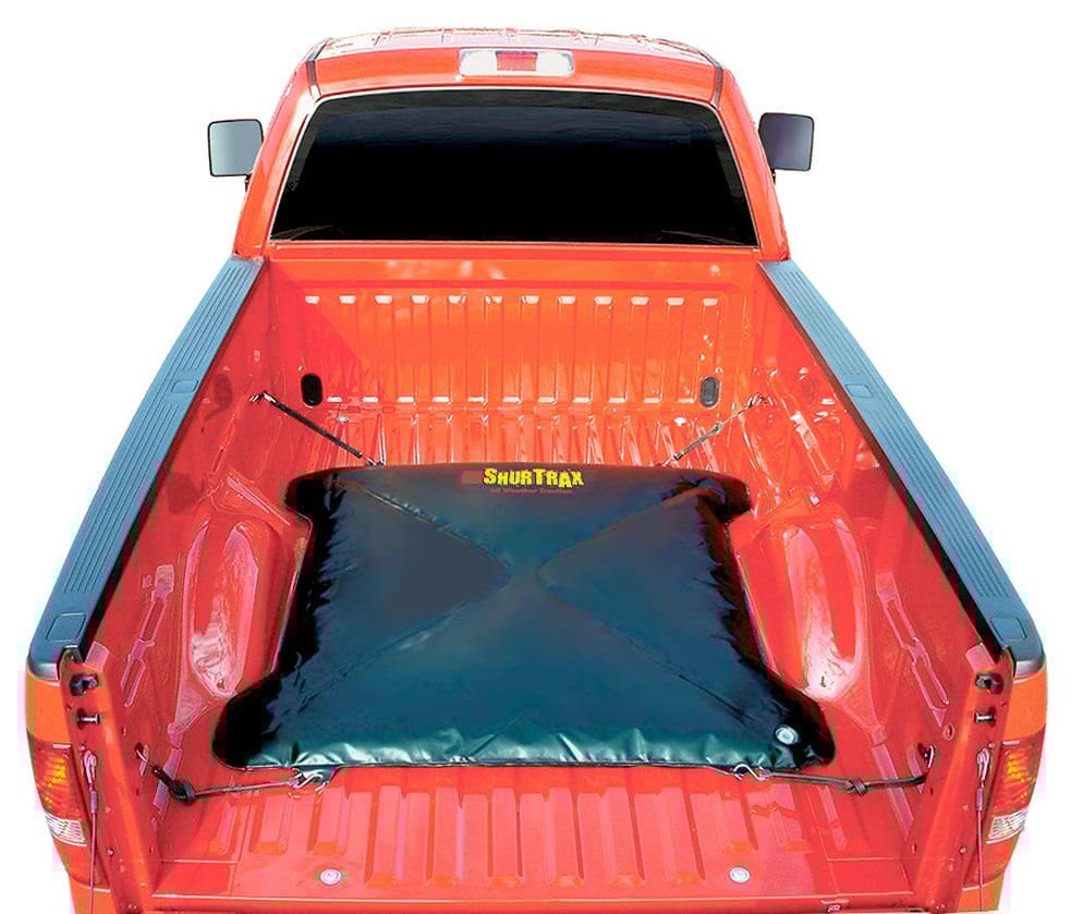 ShurTrax Water Ballast Traction Aid Installed in Truck Bed