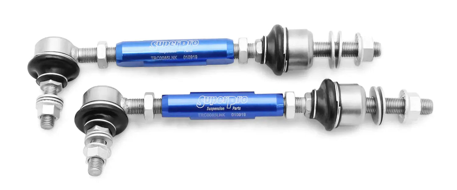 SuperPro Adjustable Sway Bar End Links for custom suspension tuning
