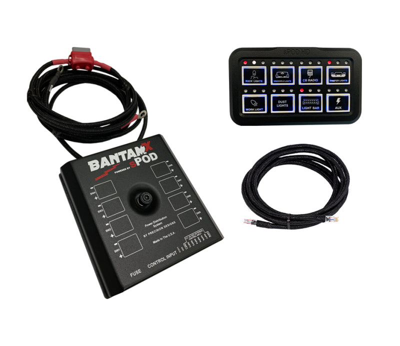 switch panels for controlling accessories electronics and power systems in automotive builds