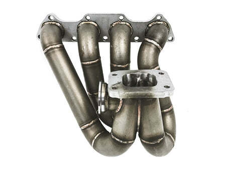 Performance tubular stainless steel turbo manifold with V-band turbine flange and wastegate port at Elite Race Fab