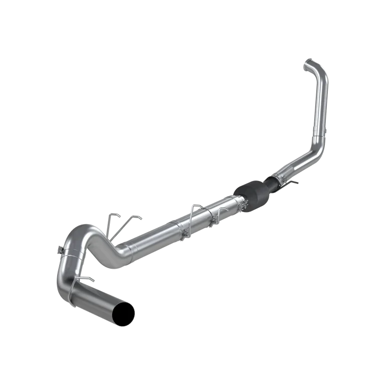 Full mandrel-bent stainless steel turbo-back exhaust system with downpipe and mufflers at Elite Race Fab
