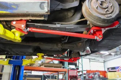 UMI traction bars for drag cars muscle cars street strip builds and high horsepower rear suspension control