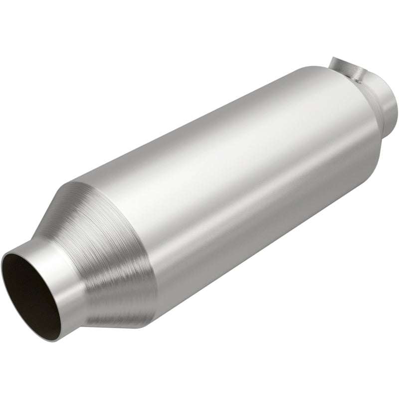 Universal weld-in stainless steel catalytic converter with metallic substrate at Elite Race Fab