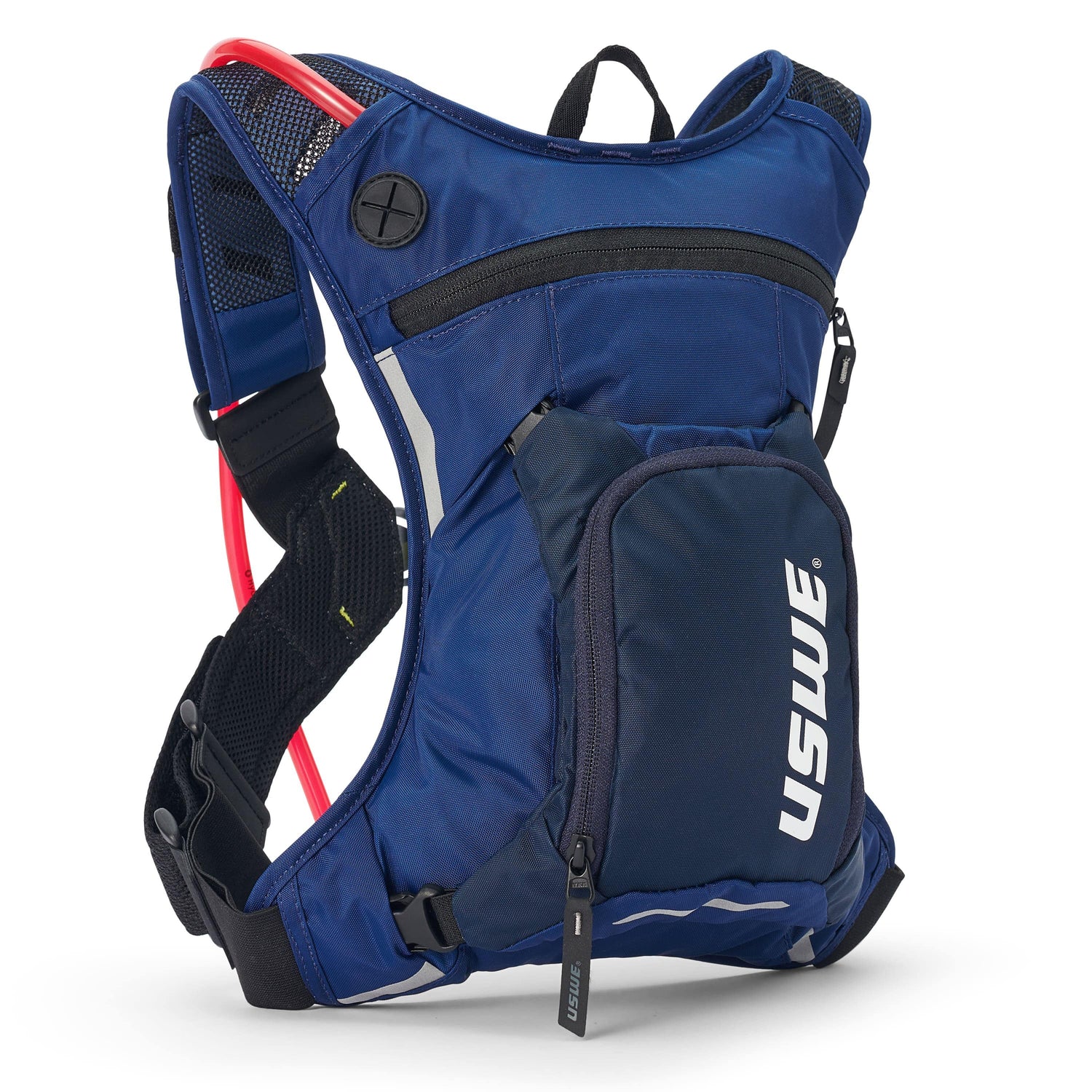 USWE hydration packs and action backpacks with No Dancing Monkey technology for bounce-free outdoor and moto use