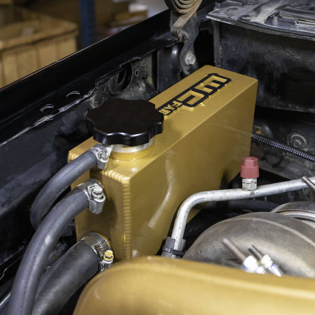 Wehrli coolant reservoirs and WCFab coolant tank kits for diesel trucks