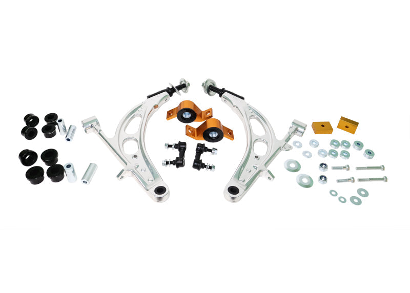 Whiteline control arms, camber kits, ball joints, and alignment correction parts