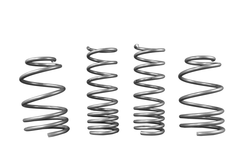 Whiteline lowering springs, coilovers, spring pads, and chassis strut braces