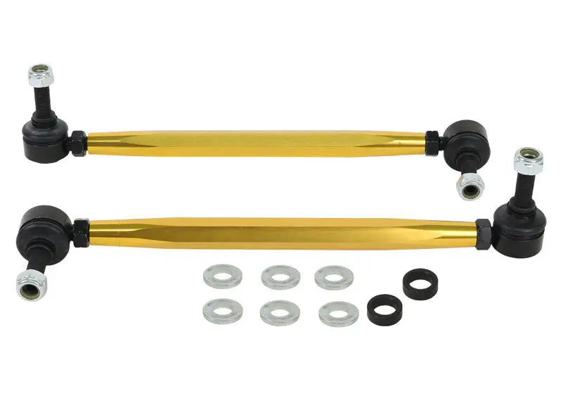 Whiteline sway bar endlinks for adjustable suspension handling upgrades and sway bar service