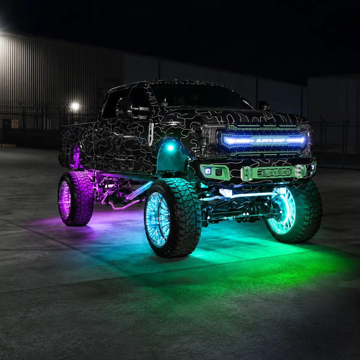 XK Glow LED lights for cars trucks Jeeps motorcycles UTVs ATVs boats underglow rock lights and wheel lighting