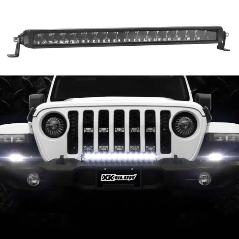 XK Glow LED light bars and cube lights for trucks Jeeps UTVs ATVs and off-road lighting builds