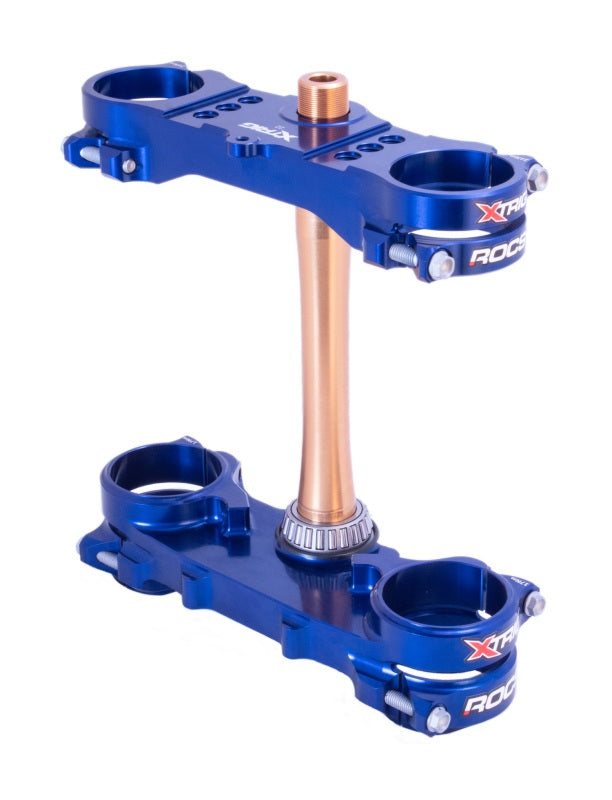XTRIG motorcycle performance parts including triple clamps and suspension upgrades