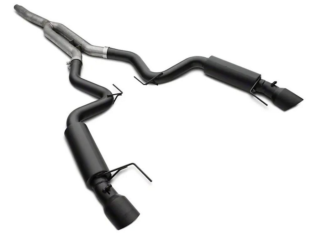 MBRP 2019-2023 Ford Mustang 2.3 EcoBoost 3in Cat Back Dual Rear Exhaust (Race) - S7275BLK