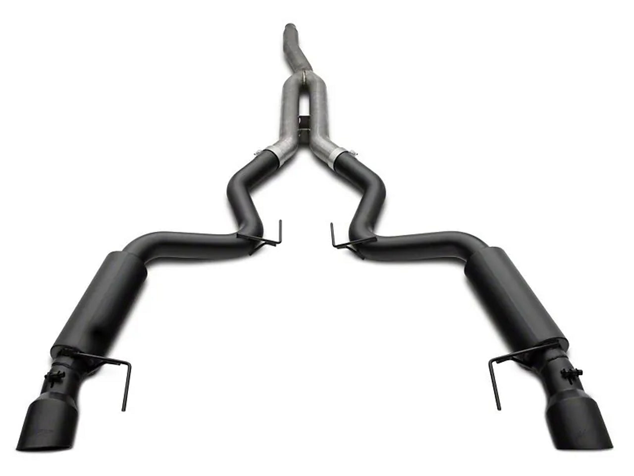 MBRP 2019-2023 Ford Mustang 2.3 EcoBoost 3in Cat Back Dual Rear Exhaust (Race) - S7275BLK MBRP