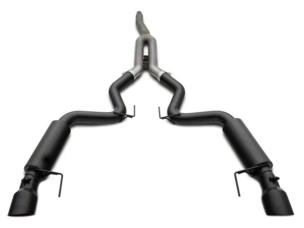 MBRP 2019-2023 Ford Mustang 2.3 EcoBoost 3in Cat Back Dual Rear Exhaust (Race) - S7275BLK